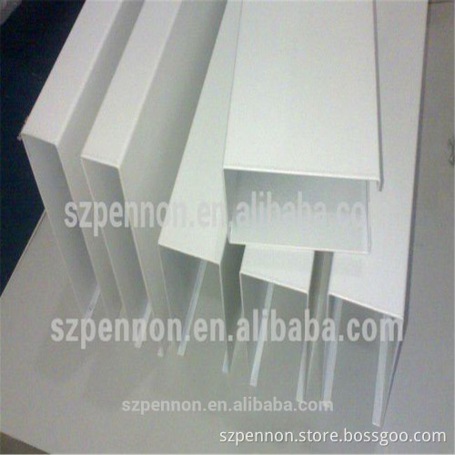 Open Aluminum Baffle Tube Line Ceiling
